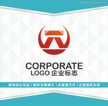 WAT字母logo