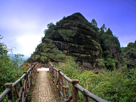 金华九峰山 观景台 石栏杆