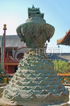 北京雍和宫 铜铸须弥山