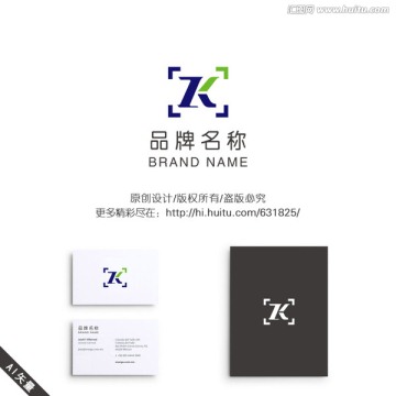 字母 ZK 科技 LOGO