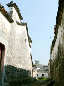 古村建筑马头墙