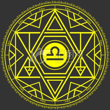 天秤座形象魔法陣