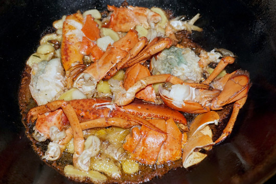 家庭烹飪 飲食制作 爆炒龍蝦