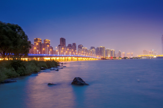 苏州金鸡湖夜景