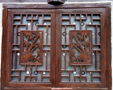 中式窗户 木窗