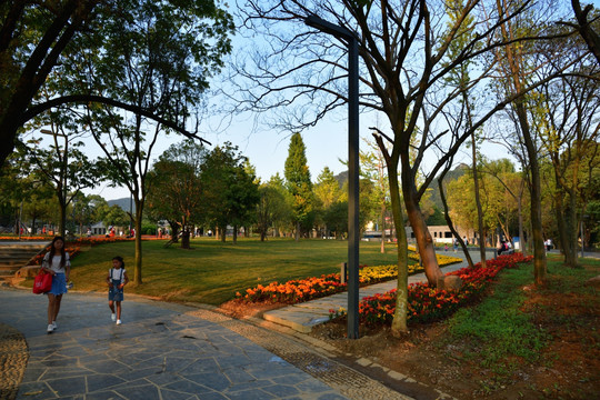 花溪公园 山水风景