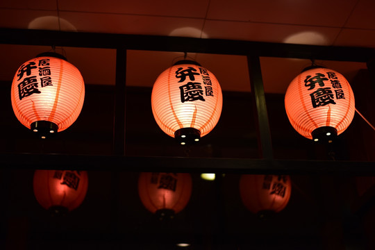 日本料理店的红灯笼