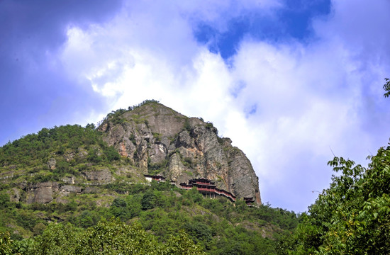 建德大慈岩 悬空寺 远景