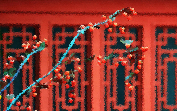花卉油畫