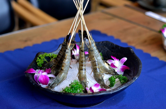 竹签虾