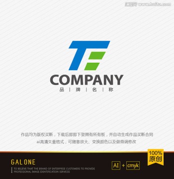 logo设计 TF字母logo