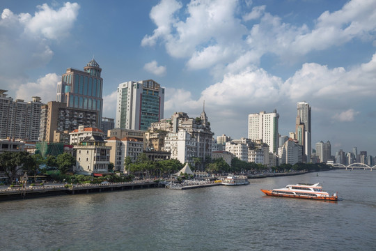 广州江边风景