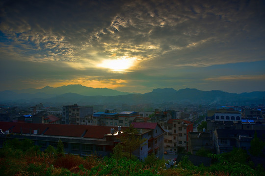 溆浦低庄镇全景