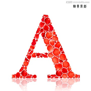 玫瑰花瓣文字創(chuàng)意字體