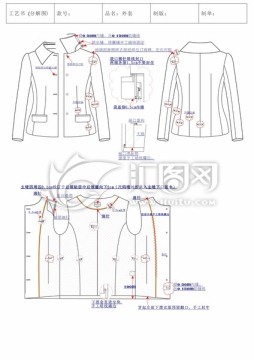 服裝工藝分解詳細(xì)圖