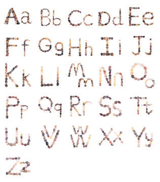 鹅卵石字母
