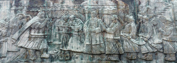 蒙古浮雕墙