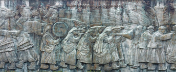 蒙古浮雕墙