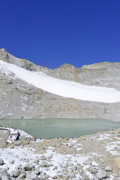 达古冰川雪峰湖泊TIF图