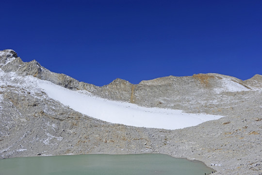 达古冰川雪峰湖泊TIF图