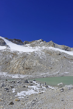 达古冰川雪峰湖泊TIF图