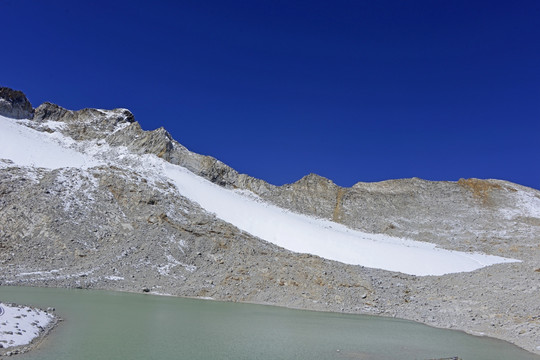 达古冰川雪峰湖泊TIF图