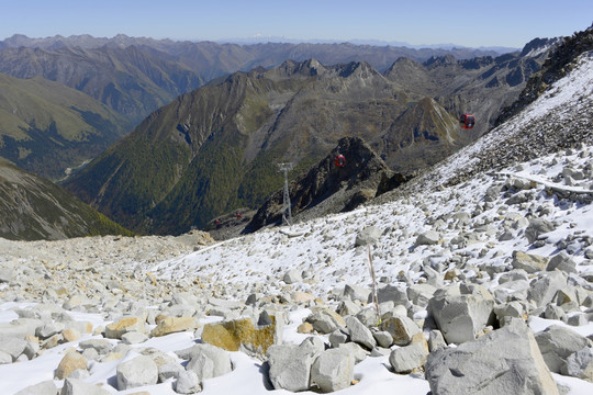 达古冰山 索道