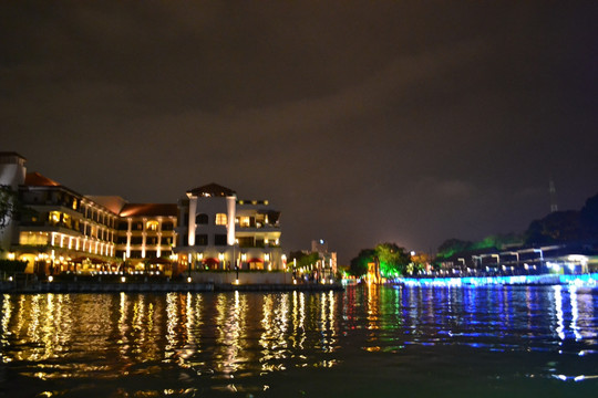 马六甲河夜景