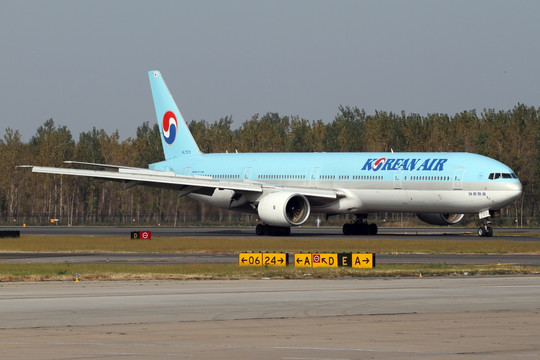 大韩航空波音777宽体客机