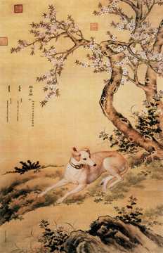 郎世寧 十駿犬 啖星狼