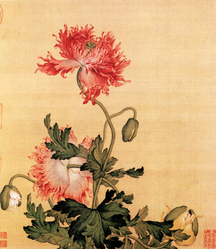 郎世寧 花鳥圖之一