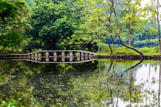 小桥流水倒影