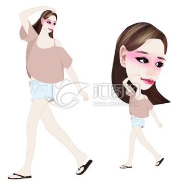都市女孩 卡通女孩 時尚女孩