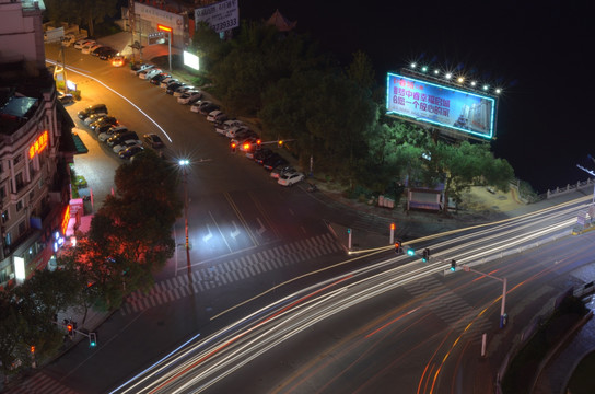 建瓯水西桥头夜景家兴路口