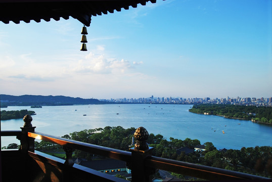 西湖 雷峰塔 西湖全景