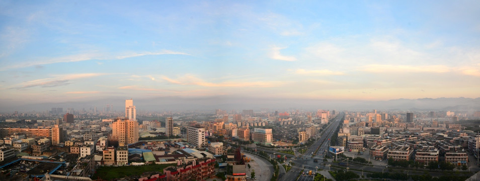 广东潮汕揭阳市全景图