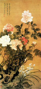 馬逸 國色天香圖