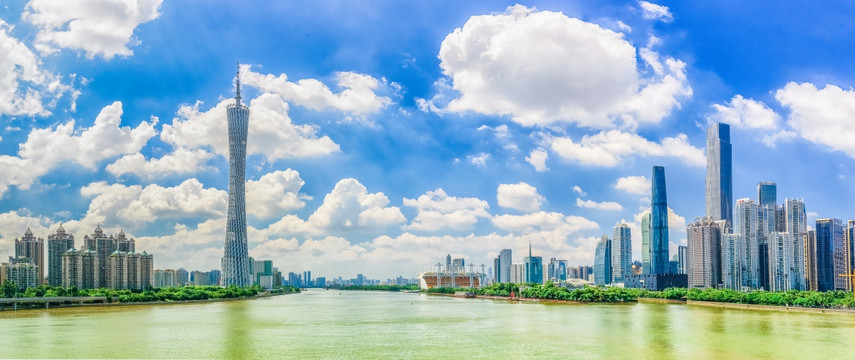 广州风景 宽幅全景