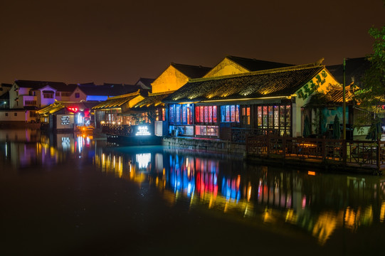 同里夜景 江南水乡