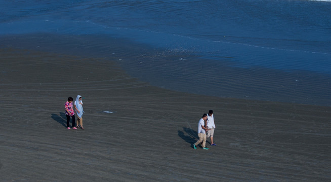 上川岛 沙滩漫步