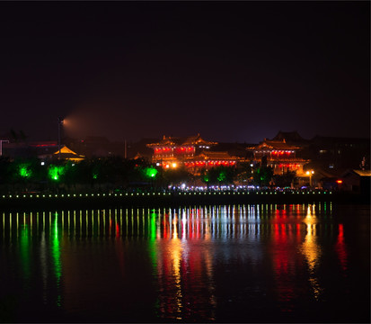 开封龙亭景区夜景