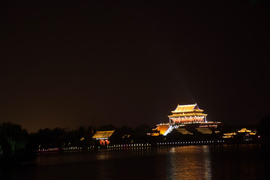 开封龙亭景区夜景