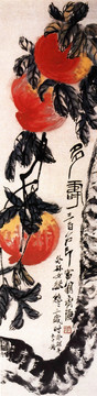齊白石 大桃圖