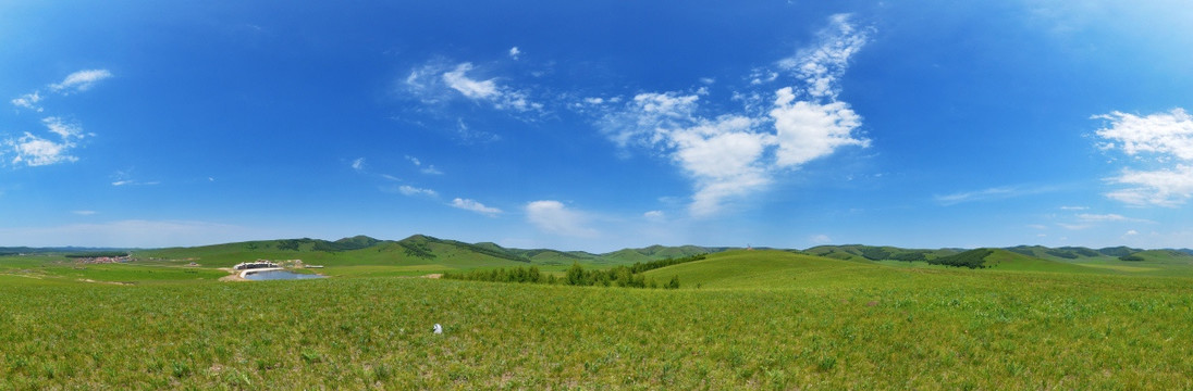 塞罕坝坝上草原盛夏宽幅全景