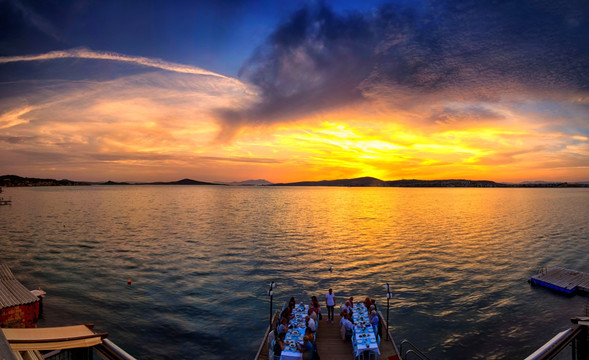 土耳其爱琴海夕阳