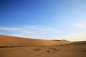 沙漠 蓝天 白云 荒漠 沙丘