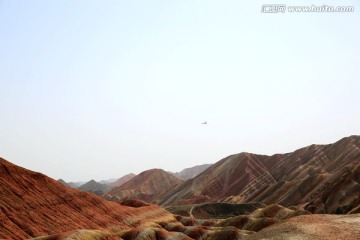 张掖 甘肃 丹霞 七彩 地貌