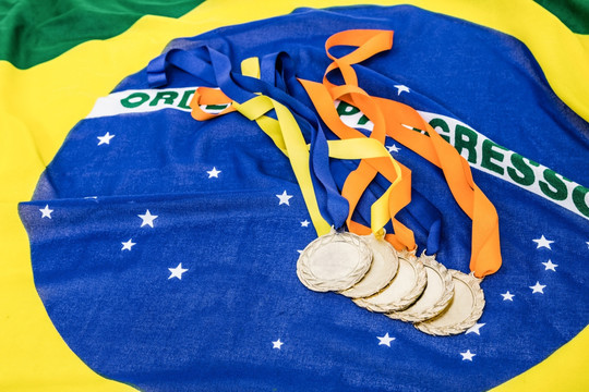 巴西国旗上的金牌