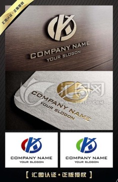 K字母大氣國際化LOGO設計
