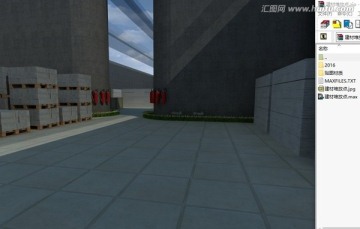 建材堆放點效果圖模型